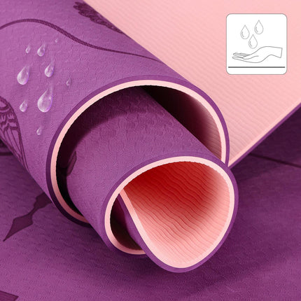Yoga Mat TPE Violet – Non-Slip, Eco-Friendly