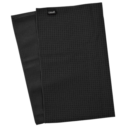 Yoga-Handtuch, rutschfest, 183x65cm, Schwarz