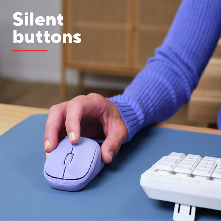 Yvi+ kabellose Maus Bluetooth / 2.4 GHz Lila
