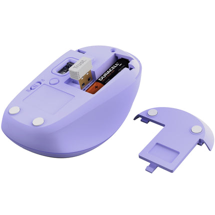 Yvi+ kabellose Maus Bluetooth / 2.4 GHz Lila