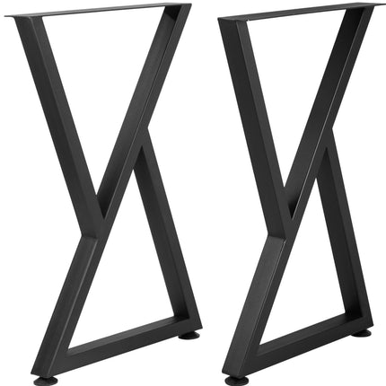 Z-Shaped Steel Table Legs Set of 2, 28 x 18 in