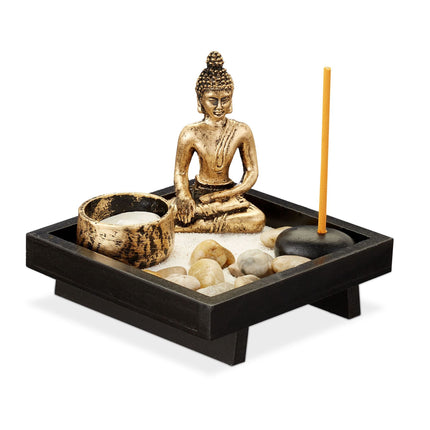 Zen garden with Buddha