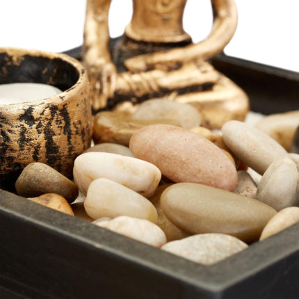 Zen garden with Buddha