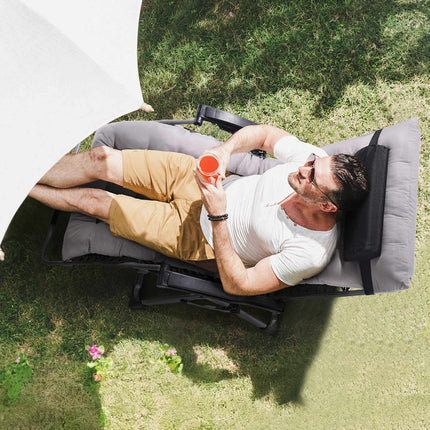Zero Gravity Chair 33-Inch, 500 Lb, Adjustable, Gray
