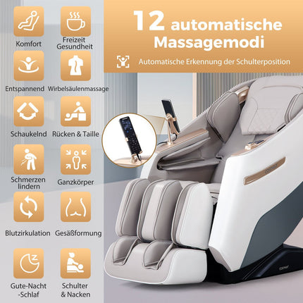 Zero Gravity Shiatsu-massagestoel met warmte- en luchtmassage