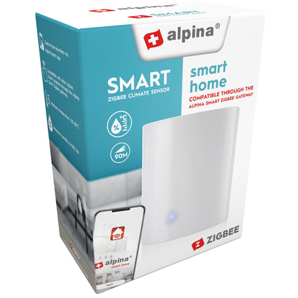 Capteur de climat/humidité intelligent Zigbee 4,2 x 4 cm