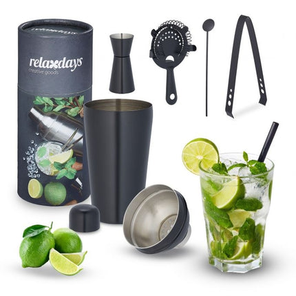 ensemble shaker à cocktail en 5 parties