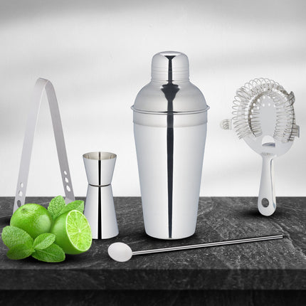 ensemble shaker à cocktail en 5 parties