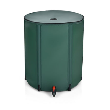 Baril de pluie pliable pour le stockage de l'eau 60 cm x 60 cm x 80 cm vert foncé