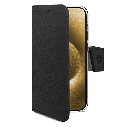 iPhone 17 Air Wallet Case, Schwarz, Eco-Leder
