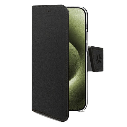 iPhone 17 Brieftaschenhülle, Schwarz, Öko-Leder, Kartenfächer