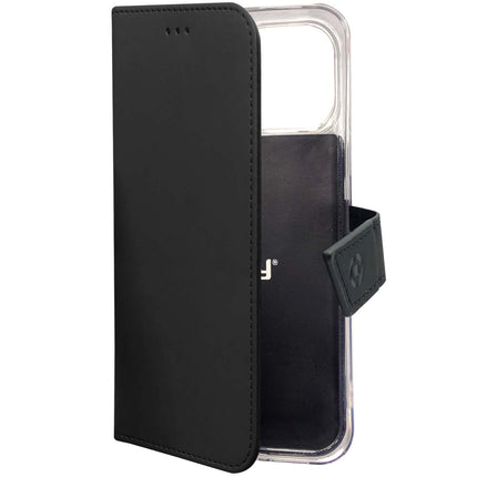 iPhone 18/17 Pro Max Wallet Case, Black Eco-Leather