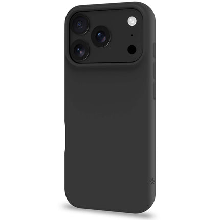iPhone 18/17 Pro Soft Rubber Case – Schwarz, Seidig Mattiert