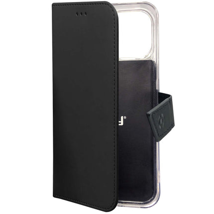 iPhone 18/17 Pro Wallet Case, Schwarz, Öko-Leder