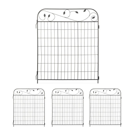 iron garden fence in 4 parts