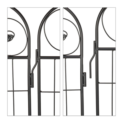 iron garden fence in 4 parts