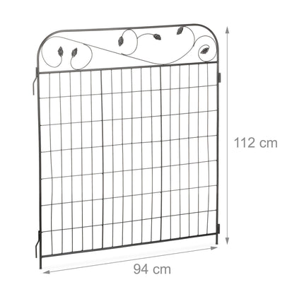 iron garden fence in 4 parts