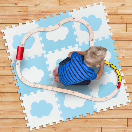 Puzzlematte mit 18 Teilen Wolke