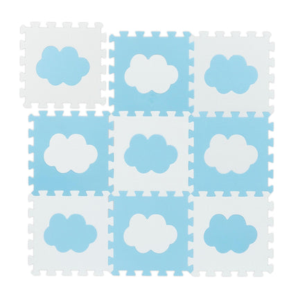 Puzzlematte mit 18 Teilen Wolke