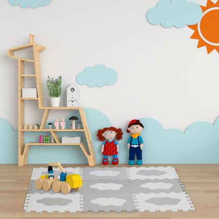 Puzzlematte mit 18 Teilen Wolke