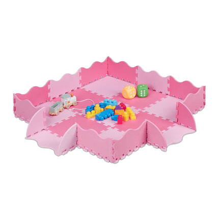 puzzle mat with 25 pieces and border