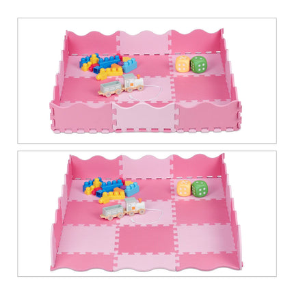 puzzle mat with 25 pieces and border