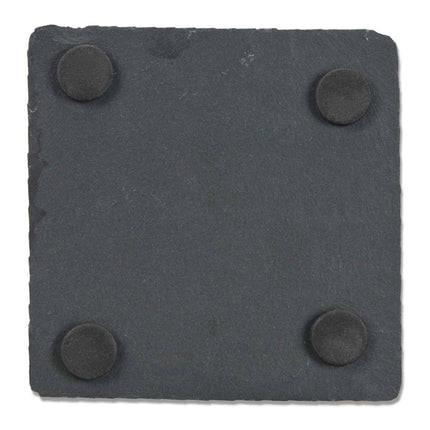 lot de 10 sous-verres en ardoise 10x10 cm