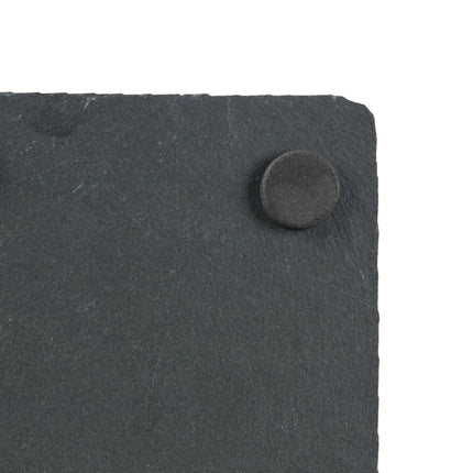 lot de 10 sous-verres en ardoise 10x10 cm