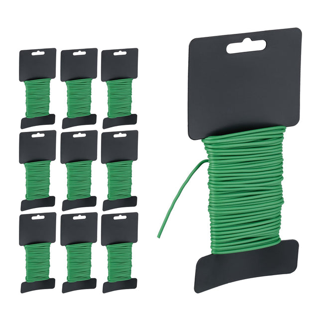 10er Set Gartendrähte 2,5 mm x 10 m