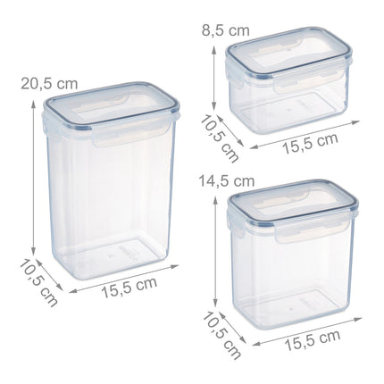 set of 10 storage jars with lids