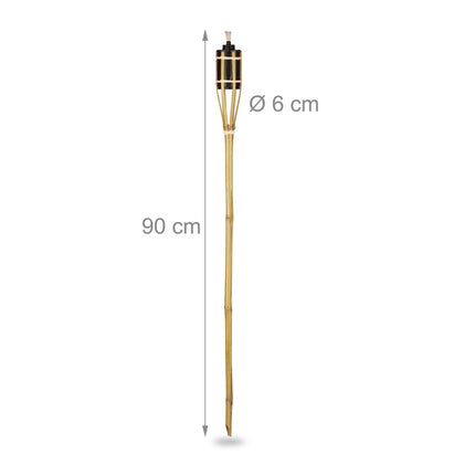 set of 12 garden torches 90 cm