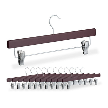 set of 12 wooden hangers