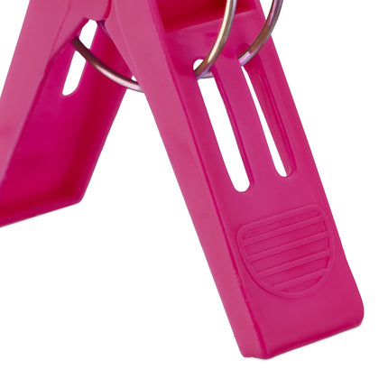 16er Set Strandtuchklammern in Blau/Pink