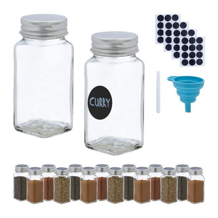 set of 16 spice jars