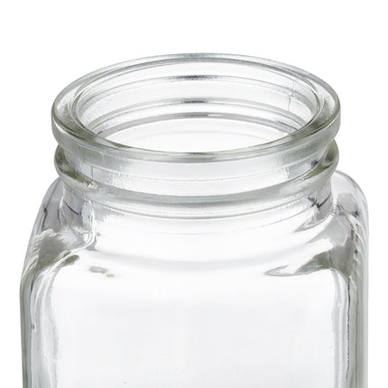 set of 16 spice jars square bamboo