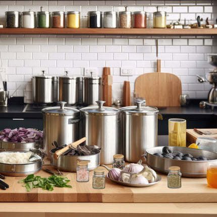 set of 16 spice jars square bamboo