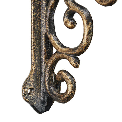 ensemble de 2 supports d'étagères antiques