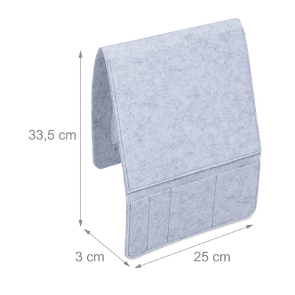 2er Set Betttaschen mit 5 Fächern