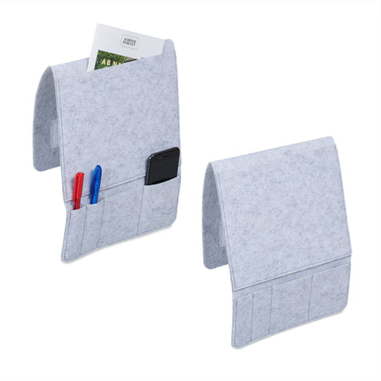 2er Set Betttaschen mit 5 Fächern
