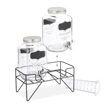 2er Set Getränkepumpen 4L mit Ständer
