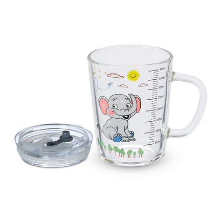 2er-Set Kindergläser mit Elefantenmotiv