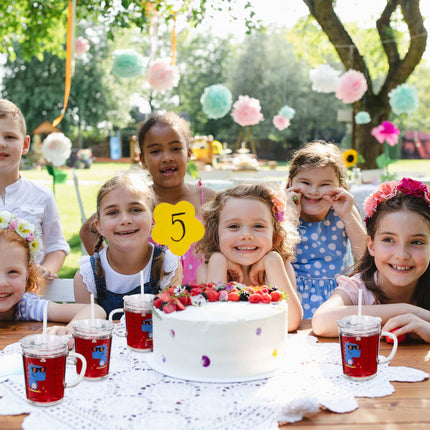 2er-Set Kindergläser mit Dinosaurier-Motiven