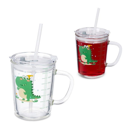 lot de 2 verres pour enfants avec motifs dinosaures