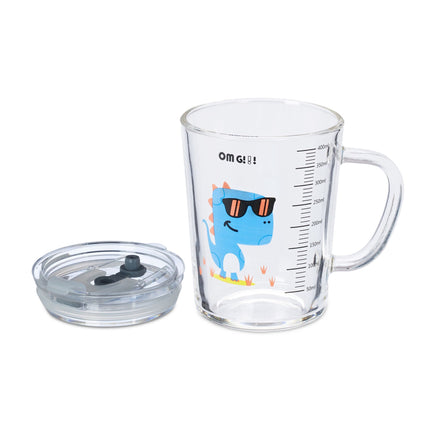2er-Set Kindergläser mit Dinosaurier-Motiven