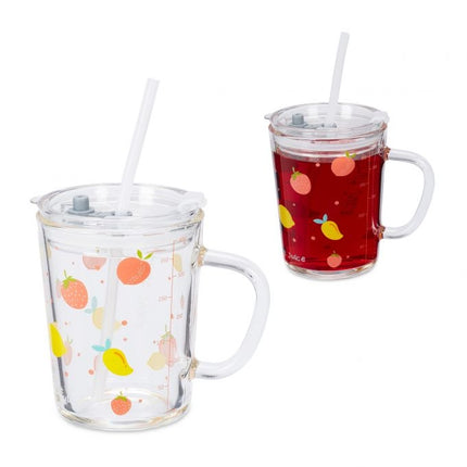 2er-Set Kindergläser mit Fruchtmotiven