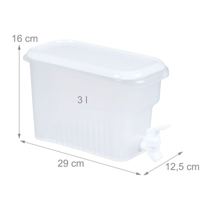 lot de 2 seaux à boire réfrigérateur 3 l
