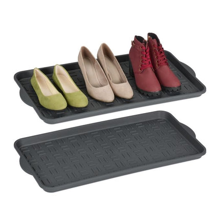 2er-Set Abtropfschalen für 3 Paar Schuhe
