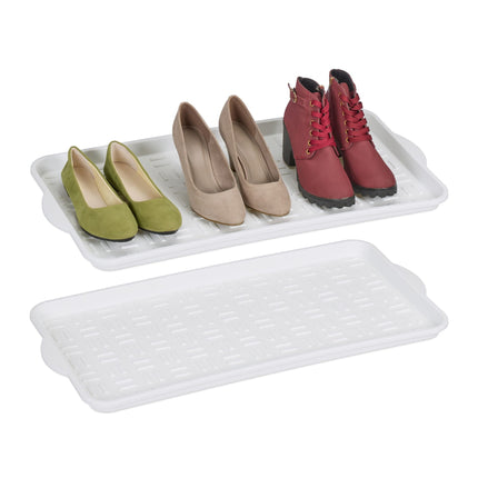 2er-Set Abtropfschalen für 3 Paar Schuhe