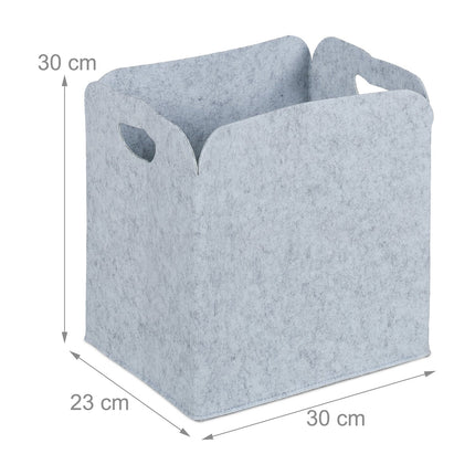set of 2 felt storage baskets