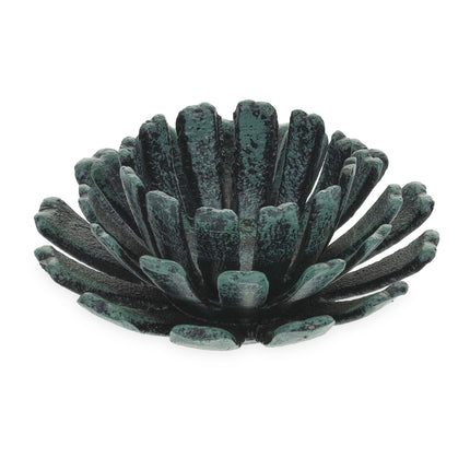 Set mit 2 Teelichthaltern in Blumenform